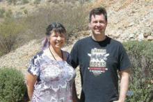 Visiting mother at the Biosphere 2