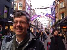 Seeing the Queen (band) decorations on Carnaby Street